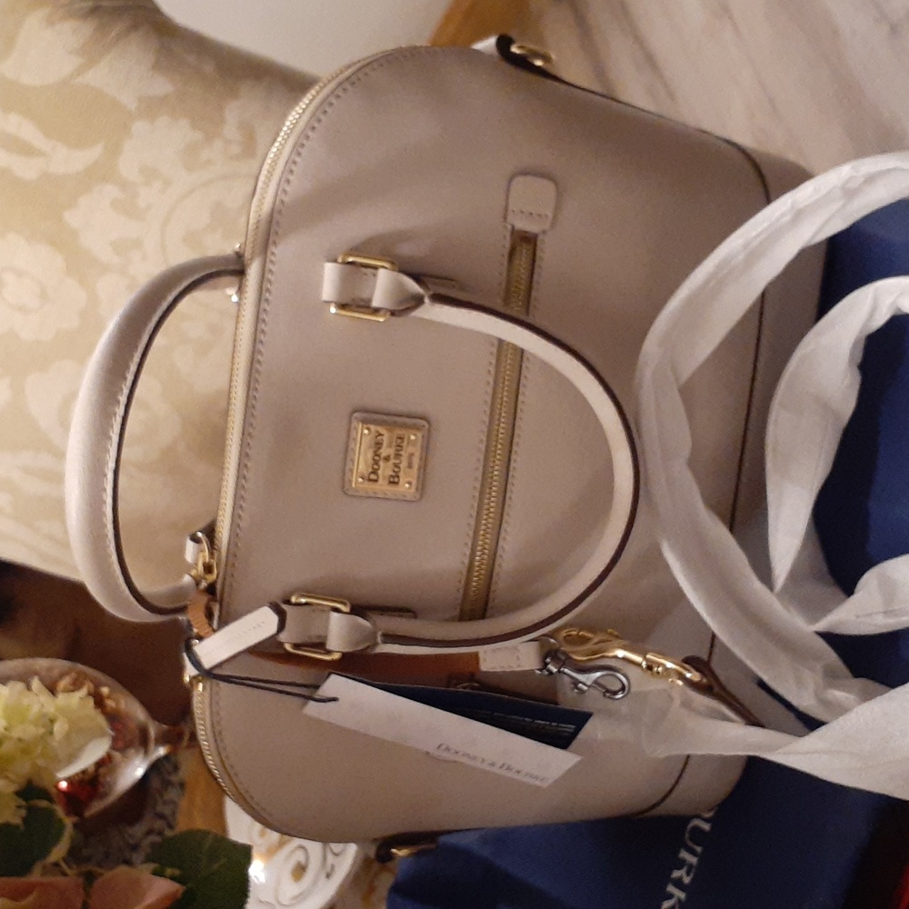 DOONEY & BOURKE DOMED ZIPPED SATCHEL NEW
